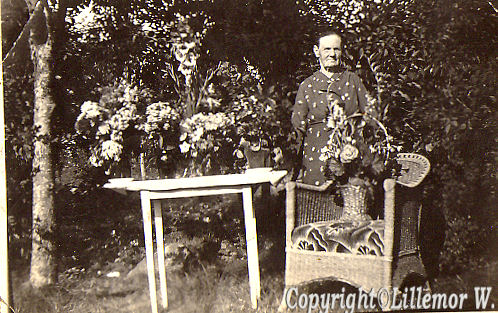 Födelsedag, Annas mor Adolfina Karolina Hällqvist född Granat, se den vackra blomkorgen